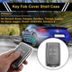 thumbnail image 2 of Funda de Llave de Auto de Silicona TPU Gris con Borde Plateado para Renault Arkana, Kangoo, Sandero, Twingo, Laguna, Kadjar - Funda de Control Remoto de 4 Botones, 2 of 6