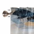 thumbnail image 5 of Half Window Curtains 24 Inches Long, Blue Geometric Window Treatment Curtain Drapes, Modern Abstract Oil Painted Short Curtains Tiers for Kitchen Over Sink, 27.5"x24", 2 Panels, 5 of 7