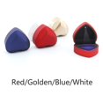 thumbnail image 5 of Heart Shaped Ring Box Velvet Holder Jewelry Chest Organizer Box Case, 5 of 5