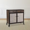 thumbnail image 1 of Steve Silver Garrett en Détresse Caramel Accent Armoire avec Roulettes, 1 of 6
