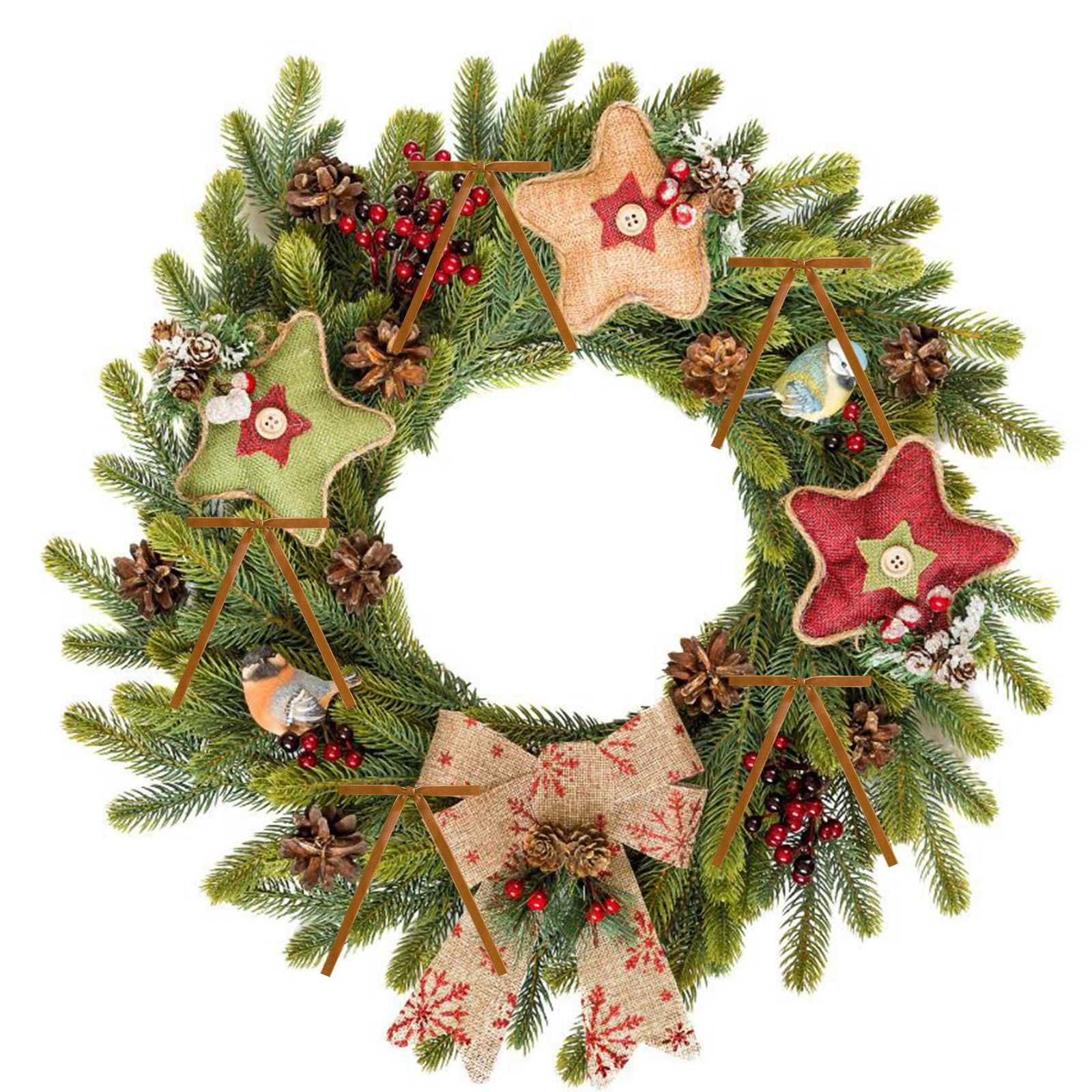 48PCS Velvet Christmas Bows for Christmas Tree Rustic Crafts Gift Bows Vintage Velvet Ribbon Bows for Xmas Home Decor Wedding Outdoor Indoor