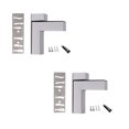 thumbnail image 1 of Pedty 2×Partition Bracket+4 Screws+2×Glue,20ML Lot Adjustable Glass Wood Shelves Shelf Holder Bracket Support Wall Mount, 1 of 2