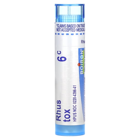 Boiron Rhus Tox, 6C, Joint Pain Relief, Approx 80 Pellets