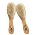 thumbnail image 5 of 14.8 4 3.5cm  New Baby Care Pure Natural Wool Baby Wooden Brush Comb Brush Baby Hairbrush Newborn Hair Brush Infant Comb Head Massager, 5 of 5