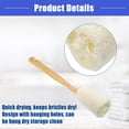thumbnail image 6 of Vocoste 2 Pcs Bath Brush, Back Scrubber Wood for Shower with Long Handle, Brown Beige, 3.9 Inches, 6 of 7