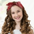 thumbnail image 3 of Unique Bargains 3pcs Bow Knotted Wide Headbands Fashion Hair Accessories for Women Blue Purple Red 2.28" Width, 3 of 7