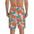 thumbnail image 3 of Kdxio Hawaiian Style Print Mens Sleep Shorts Bottoms Soft Comfy Pajama Wear Pants with Drawstring Pockets, 3 of 7