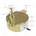 thumbnail image 4 of CHANCS TYC-50 Motor eléctrico síncrono pequeño 110 V CA 2,5-3 RPM CW Motor sincronizado de engranajes para chimenea eléctrica, 4 of 5