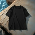 thumbnail image 5 of Wyobmus Men's T-Shirts Plus Size Crewneck Lightweight Loose Fit Half Sleeve Shirt Summer Sun Protection Classic Soft Mesh Teess Black, 5 of 8
