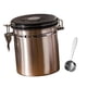 thumbnail image 3 of Almacenamiento de granos de café con extractores Gadgets con una cuchara Café Hermético Té Azúcar plata 1.5L, 3 of 9
