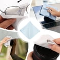 thumbnail image 6 of Uxcell 12Pcs Microfiber Cleaning Cloth for Glasses, 12x12inch Eyeglass Cleaning Cloth for Screens Cameras Cell Phones Electronics Lenses, Light Blue, 6 of 6
