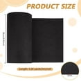 thumbnail image 2 of Rollo de fieltro negro de 118 x 9,45 pulgadas, fieltro no tejido para manualidades, ideal para patchwork, costura, decoración y proyectos DIY. 3 mm de grosor., 2 of 9