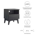 thumbnail image 7 of Modway Render Modern Particleboard Wood Nightstand - Charcoal Finish, 7 of 7