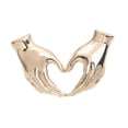 thumbnail image 3 of Broche de corazón con dos manos Fernando oro, 3 of 8