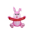 thumbnail image 6 of 5FT Easter Inflatables Outdoor Decoration Inflatable Pink Bunny with Happy Easter, Built in LED Lights Blow Up Yard Decoration for Lawn Garden Holiday Party, 6 of 9