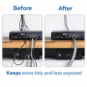 Wire and Cable Organizer Keeps Cables and Wires Safely Wrapped and Secure