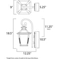 thumbnail image 3 of Maxim Knoxville One Light 18-Inch LED Outdoor Wall Light - Bronze - 51125FSBZ, 3 of 4