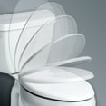 thumbnail image 6 of Mayfair Just Lift Slow Close Round Plastic Toilet Seat in White, 6 of 8