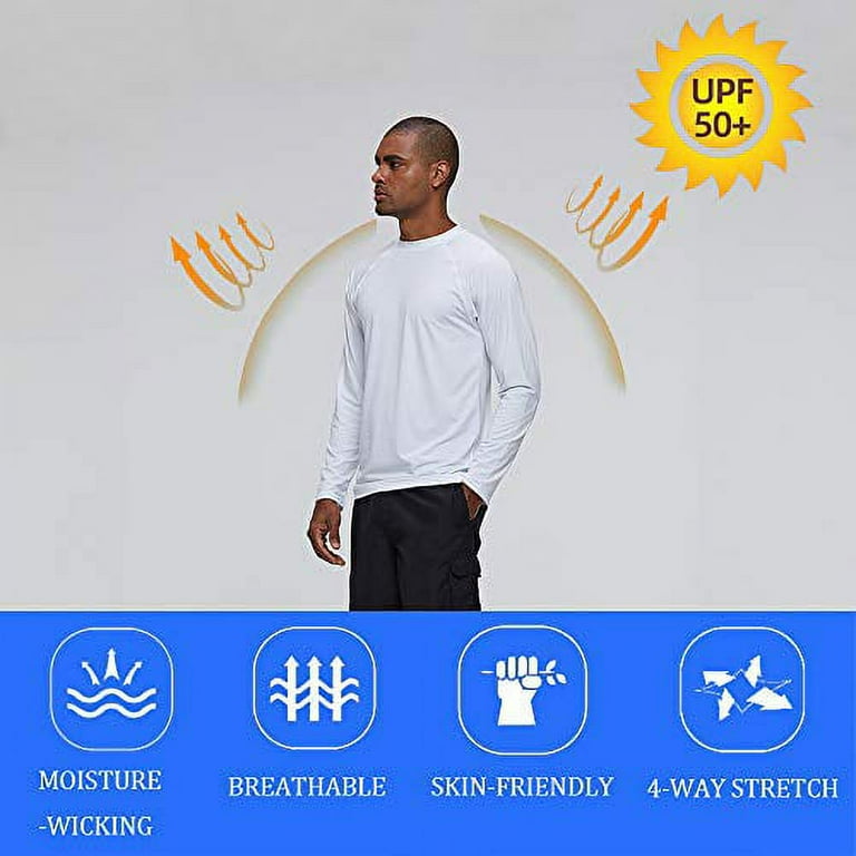 LRD Fishing Shirts for Men Long Sleeve UPF 50 Sun Protection