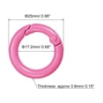 thumbnail image 2 of Uxcell Round Spring O Rings, 25mm/ 0.98" Trigger Buckle Snap, Carbon Steel Pink, 12 Pack, 2 of 5