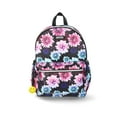 thumbnail image 3 of Justice Girls 17" Floral Print Backpack, Lunch Bag, Water Bottle, and Dangle Set, 4-Piece, Black, 3 of 5