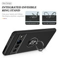 thumbnail image 5 of Allytech for Google Pixel 8 Pro 6.7" Case Cover, Rugged Hybrid Ring Holder Stand Compatible with Car Mount Anti-Scratch Bumper Phone Case for Google Pixel 8 Pro 6.7" - Black, 5 of 7
