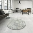 thumbnail image 3 of Ahgly Company Indoor Rectangle Contemporary Dark White Beige Patchwork Area Rugs, 2' x 3', 3 of 6