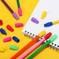thumbnail image 3 of Pencil Top Erasers, Cap 120Pcs Pencil Cap Erasers Toppers Mixed Color Stationery Supplies for Teachers Pencil Erasers, 3 of 5