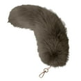thumbnail image 5 of Biziza Key Chain Cute Fox Tail 15.75inch Animal Tail Shaggy Faux Fur Tail Realistic Fox Tail Keychain Decorative Therian Tail for Handbag Backpack Cosplay, 5 of 6