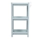 thumbnail image 4 of Estante de almacenamiento para el suelo del baño, estante abierto, estante de esquina independiente, estante de almacenamiento, azul nórdico, 3 niveles, 4 of 10