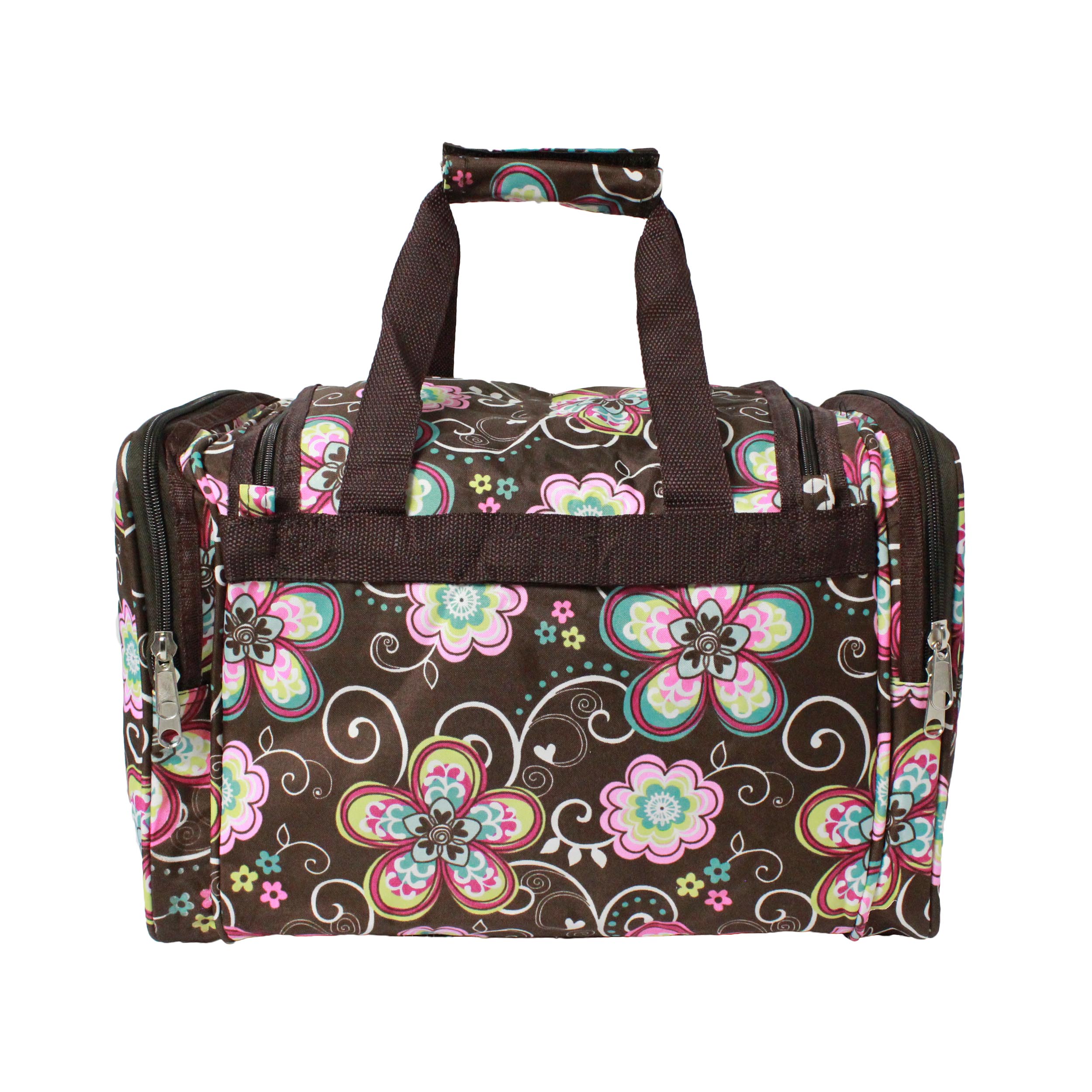 World Traveler 19-inch Carry-On Shoulder Duffel Bag - Brown Daisy - image 2 of 2