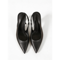 thumbnail image 3 of On feet& in love Women's Pointed Toe Slingback PU Leather Heels - Black Dress Shoes for Office & Wedding - Size 8.5, 3 of 7