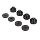thumbnail image 2 of Uds almohadilla para pies de aislamiento de altavoz amplificador de absorción de impacto alfombrilla para pies de aislamiento de picos para tocadiscos amplificadores de altavoz subwoofer negro, 2 of 10