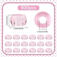 thumbnail image 2 of 800cs Transparent Plastic Beads Barrel Pearl Pink 9x6mm Hole: 3.8mm, 2 of 7
