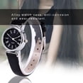 thumbnail image 1 of Reloj para mujer, Reloj de pulsera para mujer, Exquisito peque?o reloj de vestir de moda simple para mujer, mini reloj de pulsera de cuero retro (correa negra + esfera negra) Ecomeon no, 1 of 5
