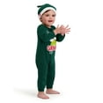 thumbnail image 2 of The Grinch Baby Unisex Green Long Sleeve Coverall and Hat, Sizes 0/3M-24M, 2 of 3