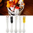 thumbnail image 4 of Kitchen Tool Novelty Gift Ceramic Cartoon Cute Cat Spoon Animal Hanging Lot R1 S7G8, 4 of 9