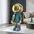 thumbnail image 4 of Nordic Style Astronaut Statue Sculpture Collectible Ornament Great Gift Spaceman Accessories resin material art for Desktop Decor Children Home Decor Blue, 4 of 9