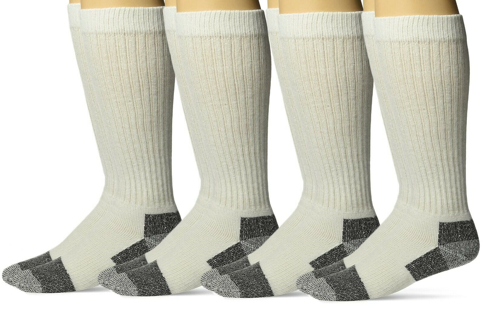 12-15 Mens NWT Thermal Boot Socks BIG TALL WIDE 3prs Gray/Black Lightweight XL