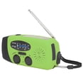 thumbnail image 2 of Radio Solar De Manivela Radio De Emergencia Multifuncional Radio LED con Linterna para Acampar Al Aire LibreGreen Europe, 2 of 14