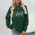 thumbnail image 2 of Autumn Cozy Hooded Sweatshirt for Everyday Casual Wear with Graphic Print Soft Top in Relaxed Fit Winter Ready Women's Pullover Red M, 2 of 4