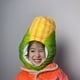 thumbnail image 3 of Gorro con forma de cabeza de maíz para niños, divertido sombrero inspirado en vegetales, 3 of 3