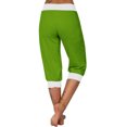 thumbnail image 5 of CQONEPT Knit Pants with Pockets for Womens Leisure Baggy Wide Leg Pant Elastic Waist Vacation Outdoor Pant Green S, 5 of 6