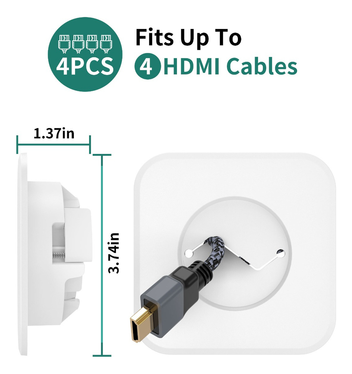 Sportlink Wall Mounted TV Cord Hider Cable Management Kit photo 7