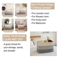 thumbnail image 4 of Extra Large Blanket Basket, 110L Cotton Rope Woven Laundry Basket, baby laundry basket,Cotton Rope Blanket Basket for Living Room, Laundry, Nursery, Pillows (Gradient Grey), 4 of 9