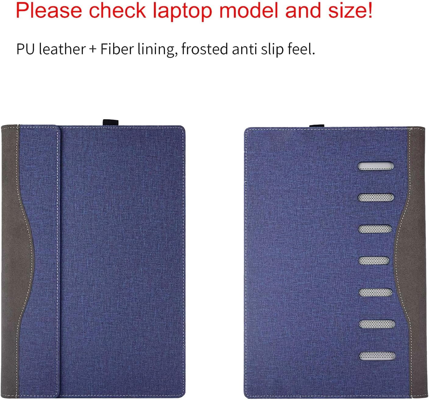 Laptop Cover Case for 14 inch Lenovo Thinkpad X1 Carbon Gen 12 & ThinkPad X1 2-in-1 Gen 9, PU Leather Protective Sleeve Bag with Heat Dissipation Bracket, Pencil Holder
