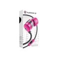 thumbnail image 3 of GOgroove audiOHM HF Stereo Earbuds with Hands-Free Microphone, Noise Isolation and Included Velvet Carrying Bag, Pink, 3 of 7