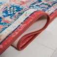 thumbnail image 5 of SAFAVIEH Riviera Vasil Medallion Polyester Machine Washable Runner Rug, Navy/Red, 2'2" x 9', 5 of 8