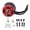 Black/Red - 1050KV, variant on BIMZUC Waterproof RC Aircraft Brushless Motor 1050KV High Torque Outrunner Motor for Fixed Wing Airplanes