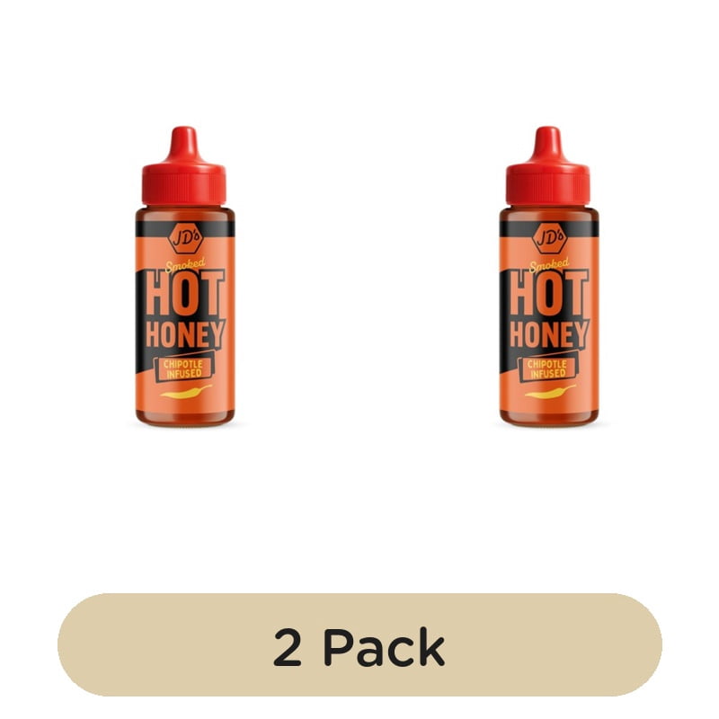 JD's Hot Honey - Smoked Chipotle Infused 260g, British Import (Pack of 2)